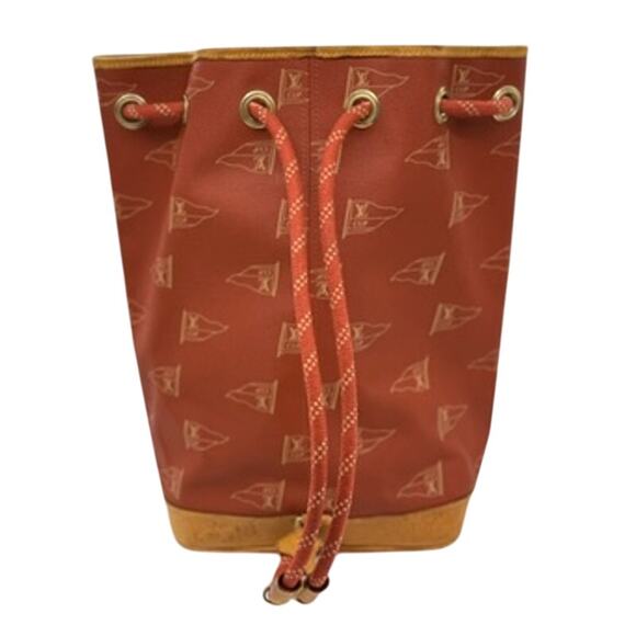 Louis Vuitton  Canvas Americas Cup 1995 Saint Tropez Drawstring Bag Red - Picture 2 of 16